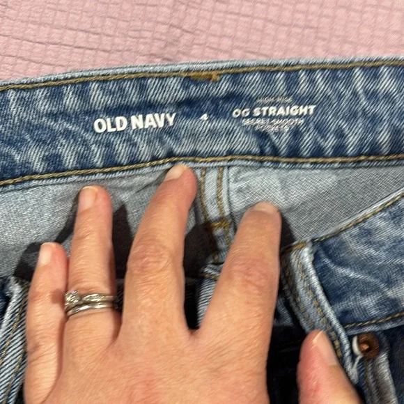 Old Navy high rise straight jeans size 4 - Picture 4 of 4
